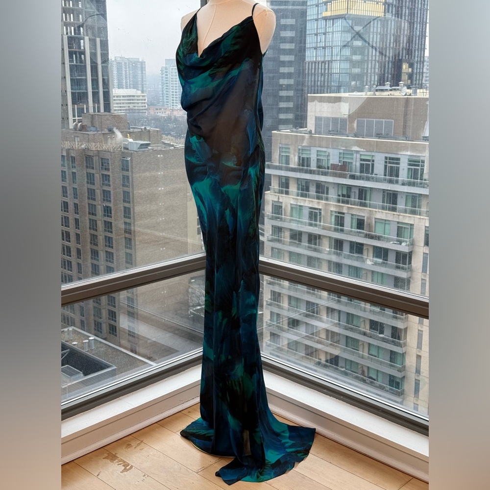 🆕 RAT & BOA 🧿 NWOT Rafinha Maxi Dress, Blue Green, Sz L US 8 - Picture 11 of 16